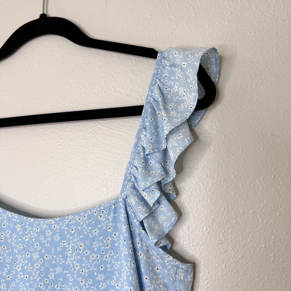 Light Blue Ruffle Dress - Picture 4 of 5